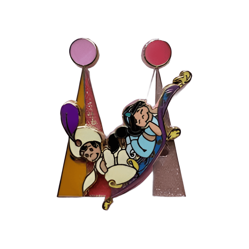 Carpet Slider - Aladdin and Jasmine Disney pin