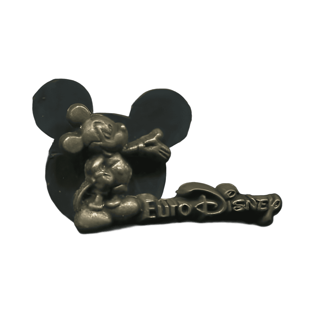 Sculpted Mickey with Logo (Bronze Brass Version) Disney pin