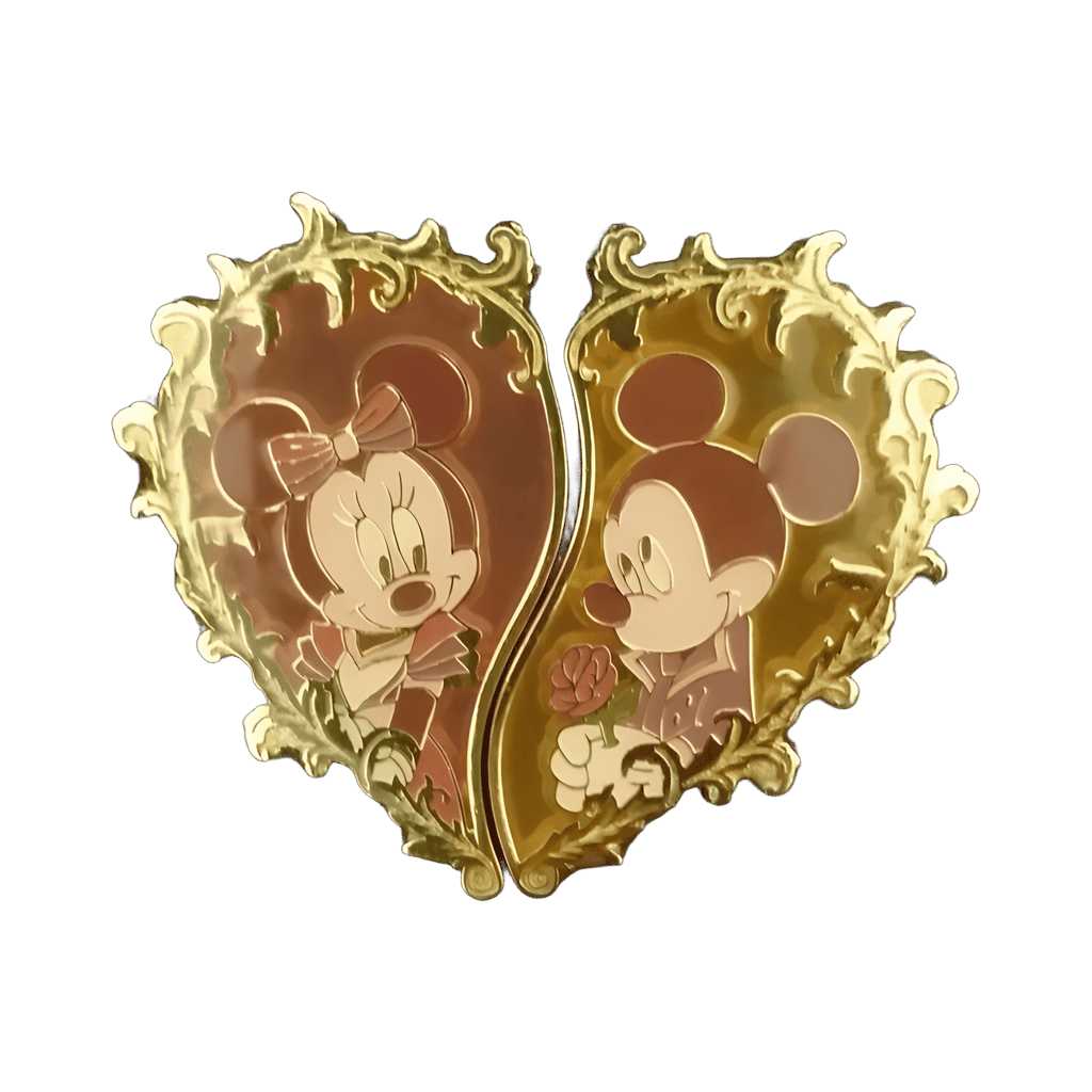Mickey & Minnie Heart 5th Anniversary Disney pin