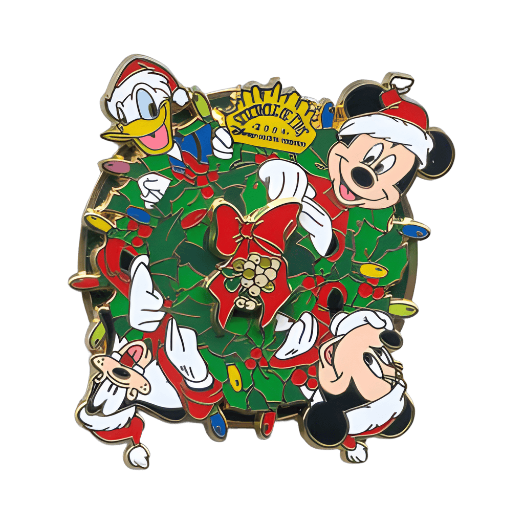 Mickey & Gang Wreath Spinner Disney pin