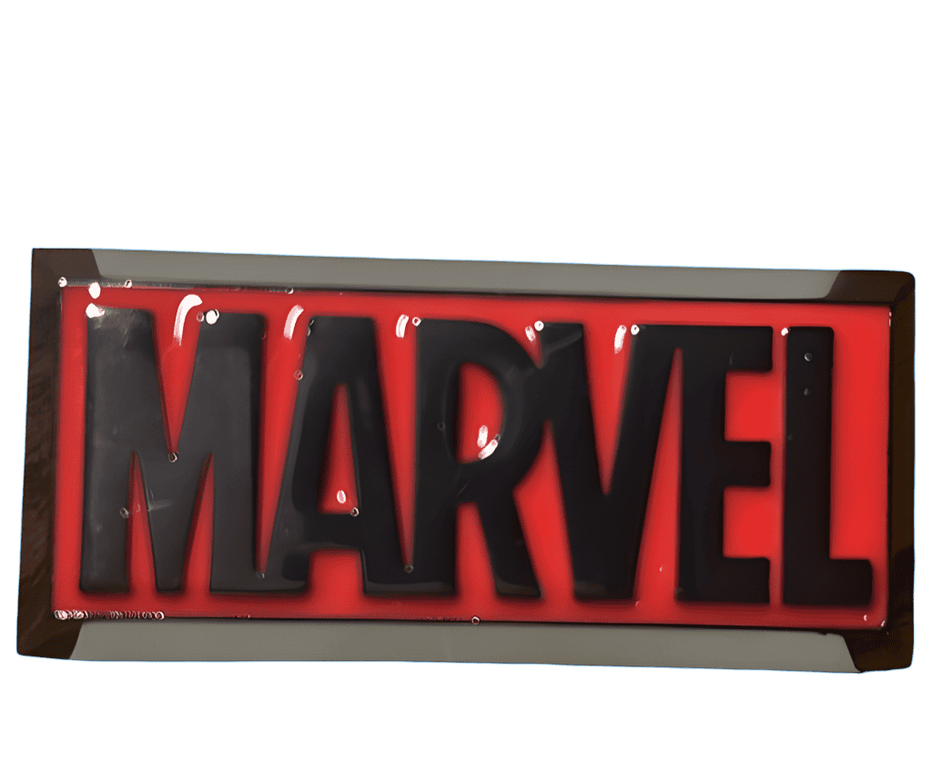 Marvel - Red 3D Logo Disney pin