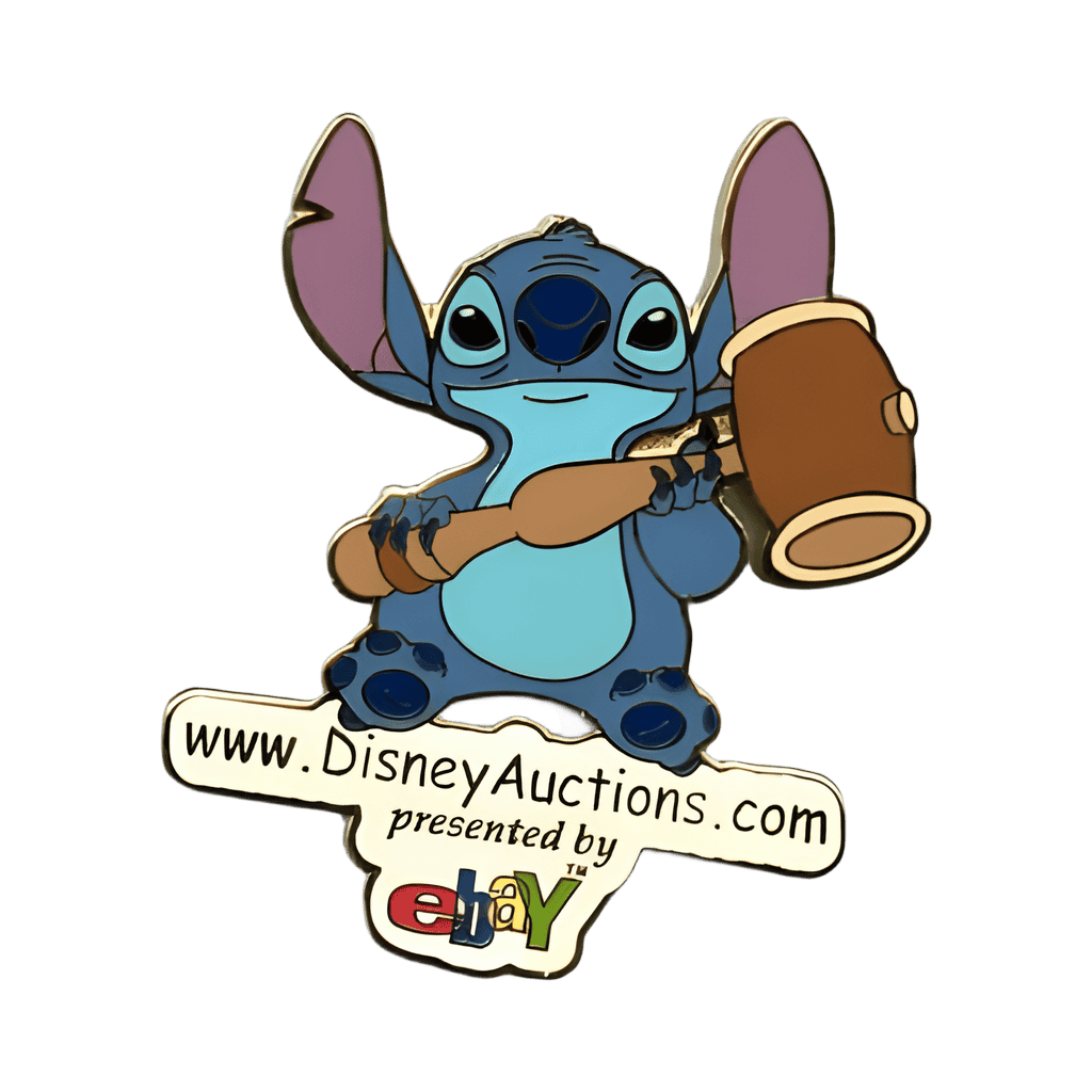 Stitch Holding A Gavel Disney pin