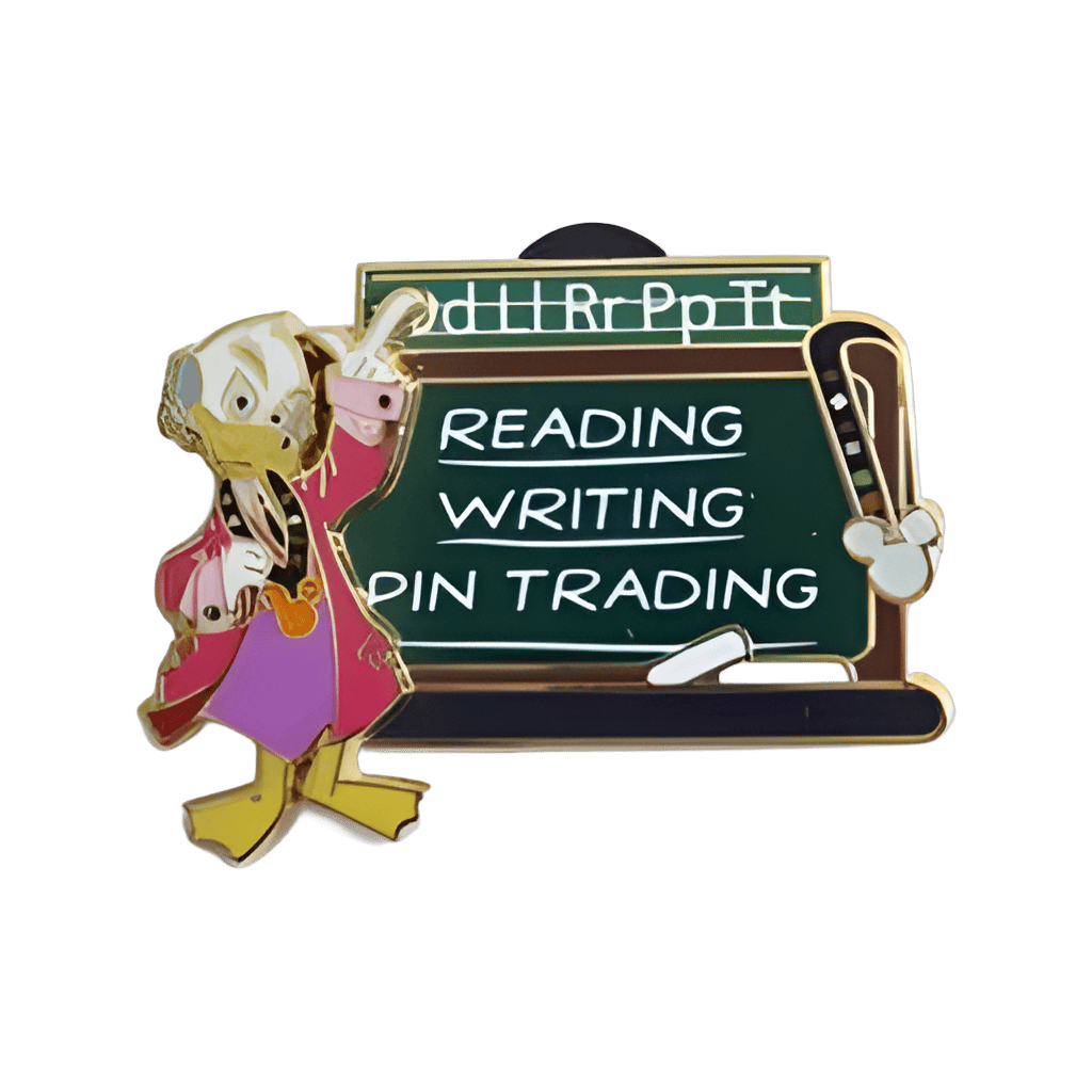 Reading Writing Pin Trading Disney pin