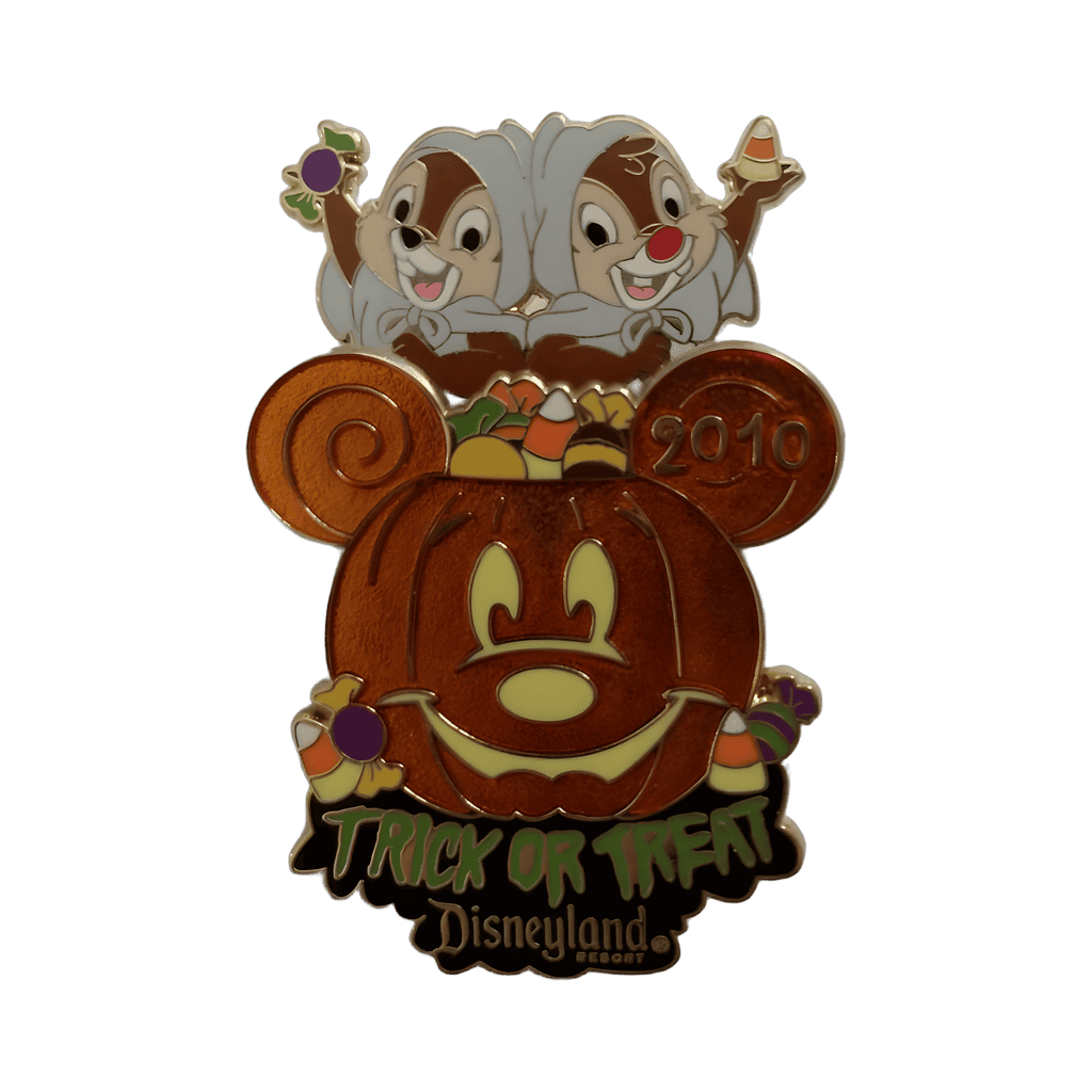 Chip and Dale Pop-Up Pumpkin Disney pin