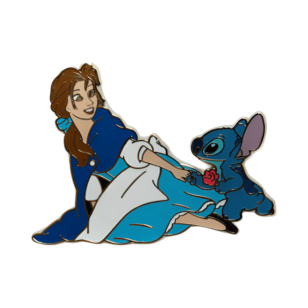 Stitch with Belle Disney pin