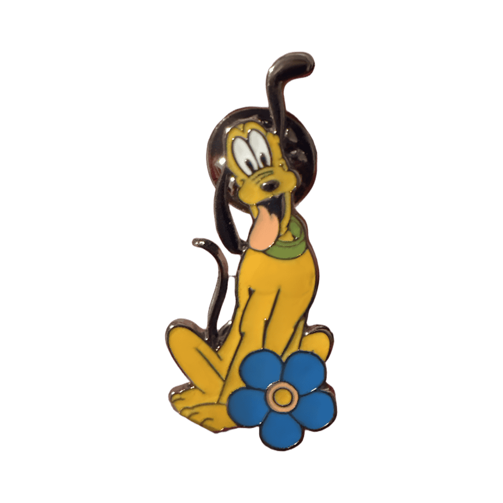 Pluto with flower Disney pin