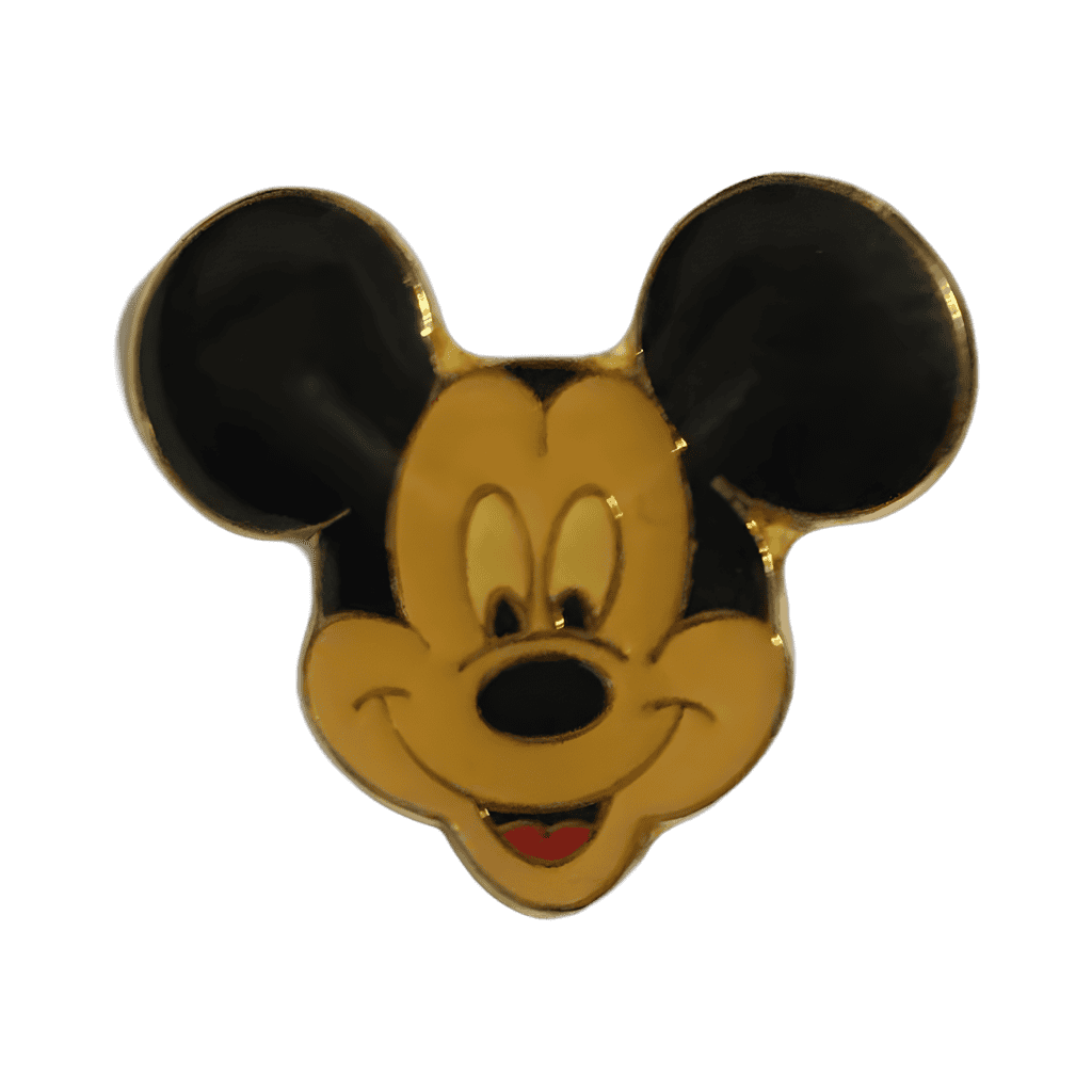 Mickey Mouse face head looking straight Disney pin