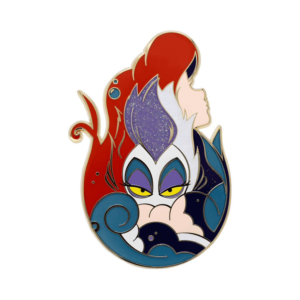 Ariel and Ursula Disney pin