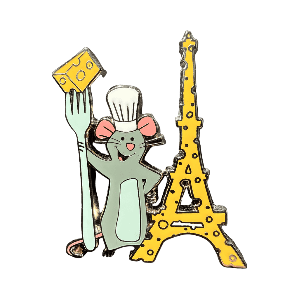 Chef Remy Cheese Eiffel Tower Disney pin