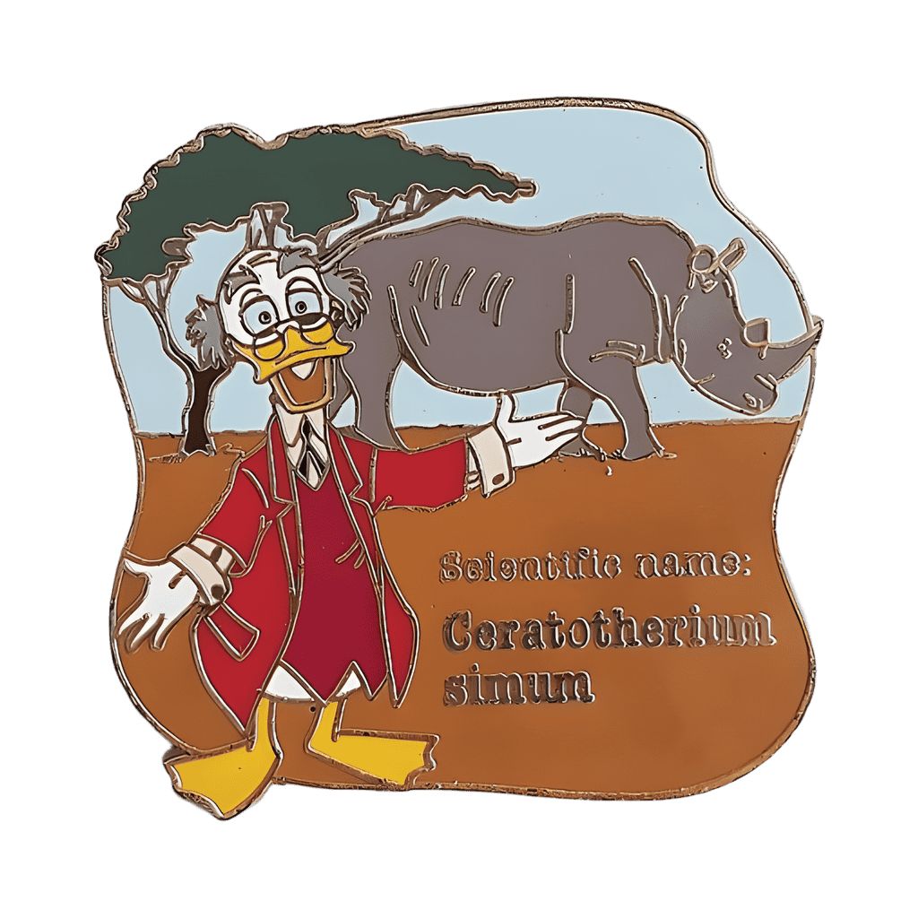 Ludwig von Drake (Ceratotherium Simum) Disney pin