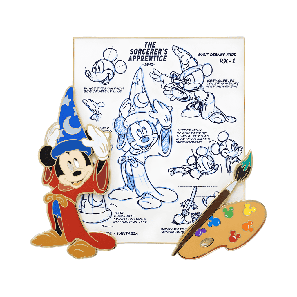 Sorcerer Mickey Model Sheet Jumbo Disney pin