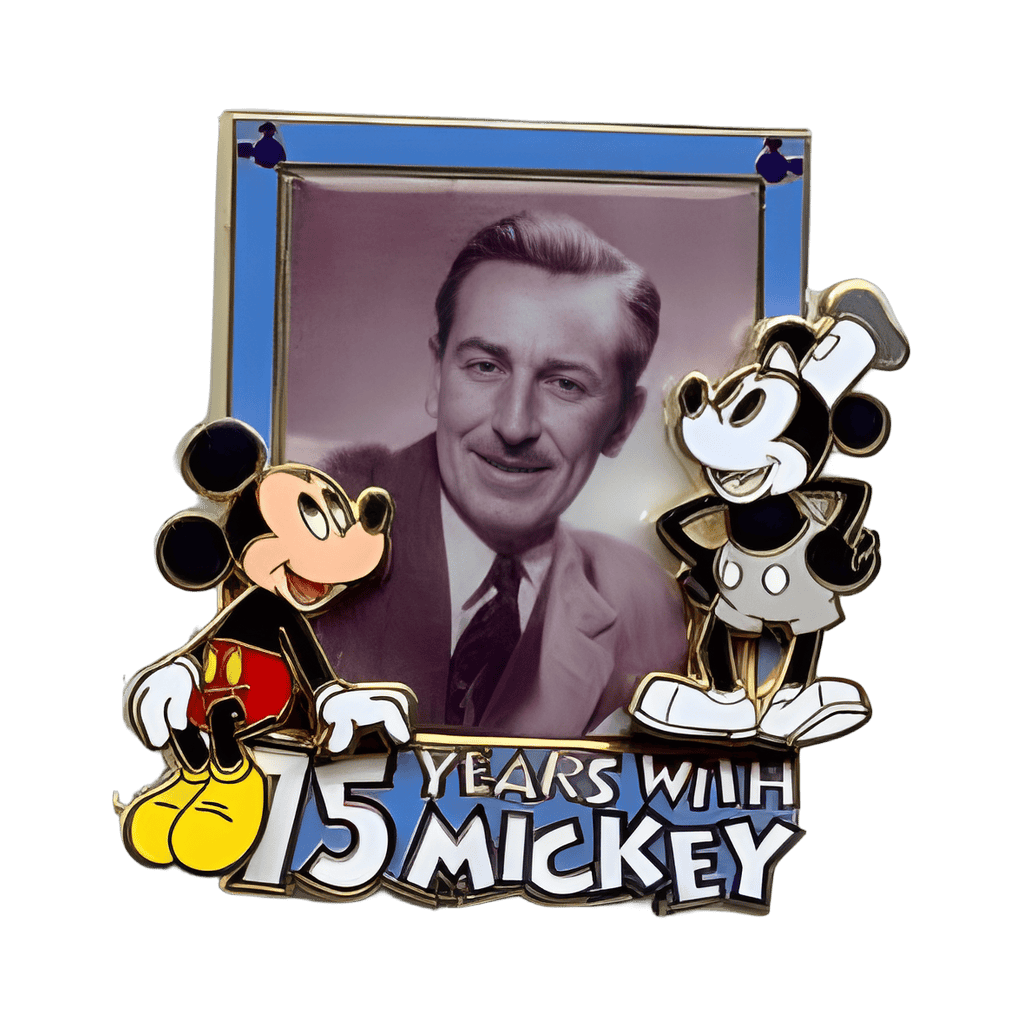 Walt and Mickey Mouse 75th Birthday Disney pin