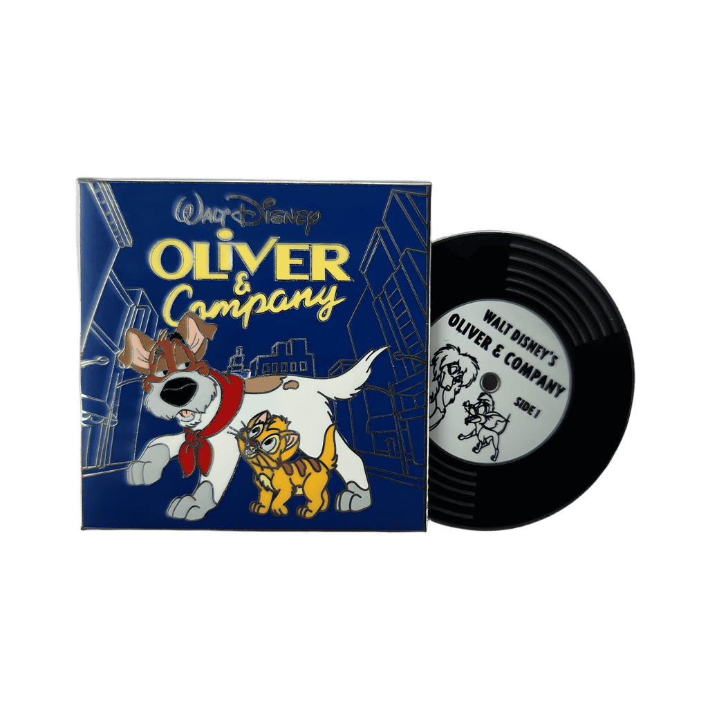 Oliver & Company Record Disney pin