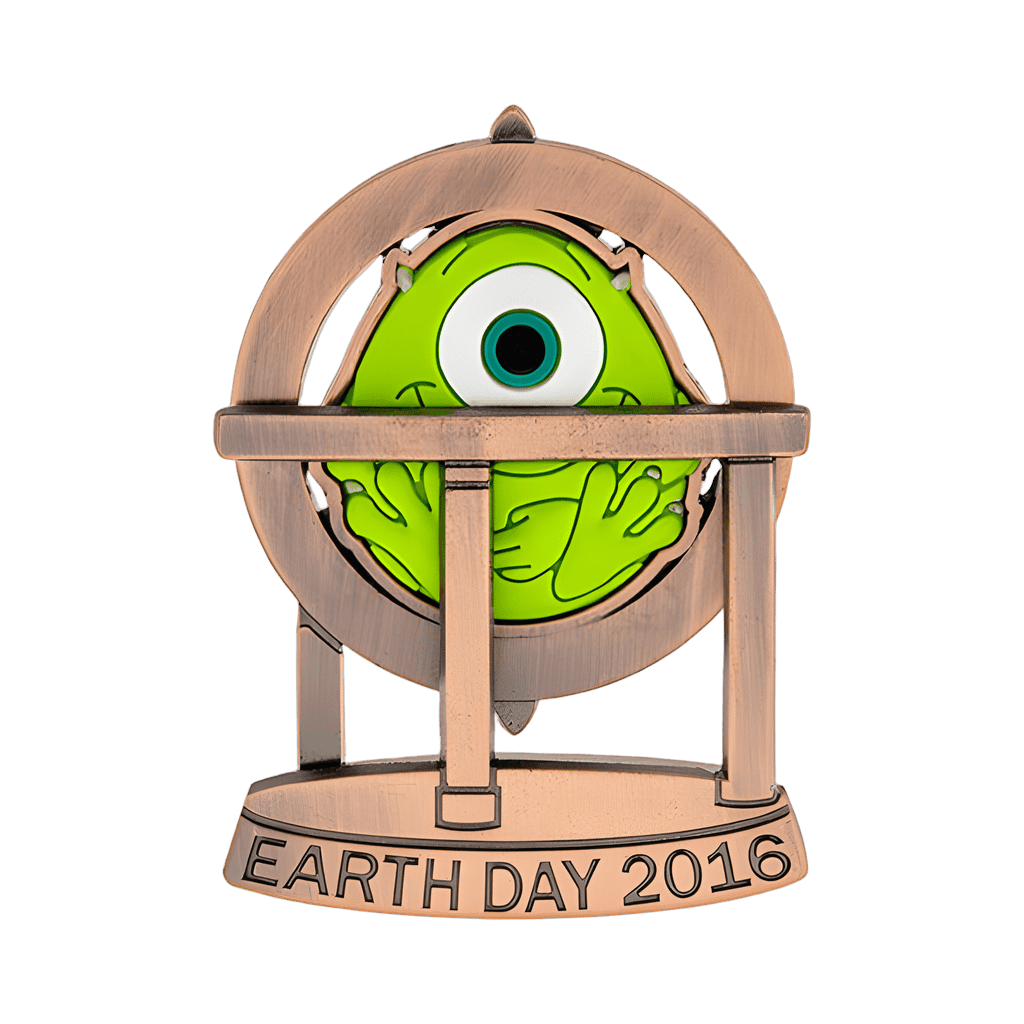 Earth Day 2016 w/Mike Wazowski Globe Disney pin
