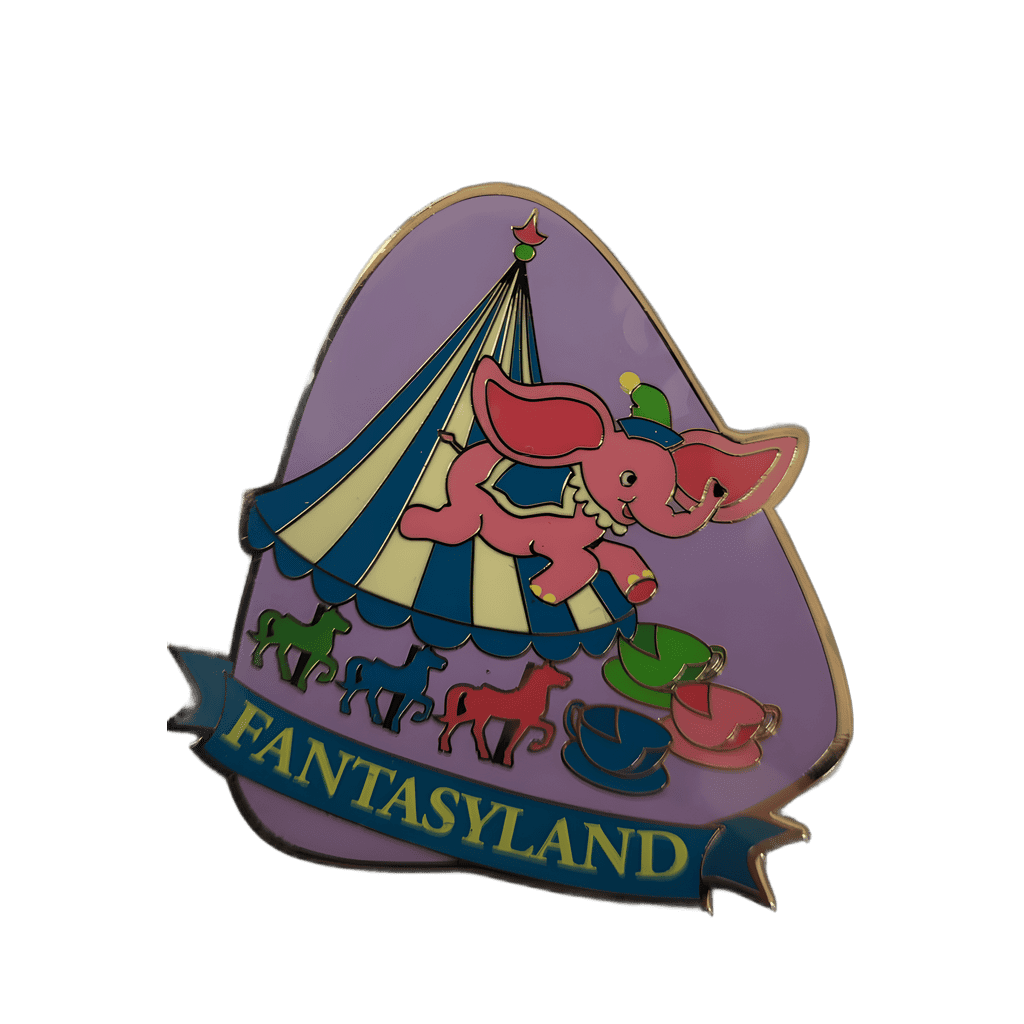 1950's - Fantasyland - Dumbo, Tea Cups & Carousel Disney pin