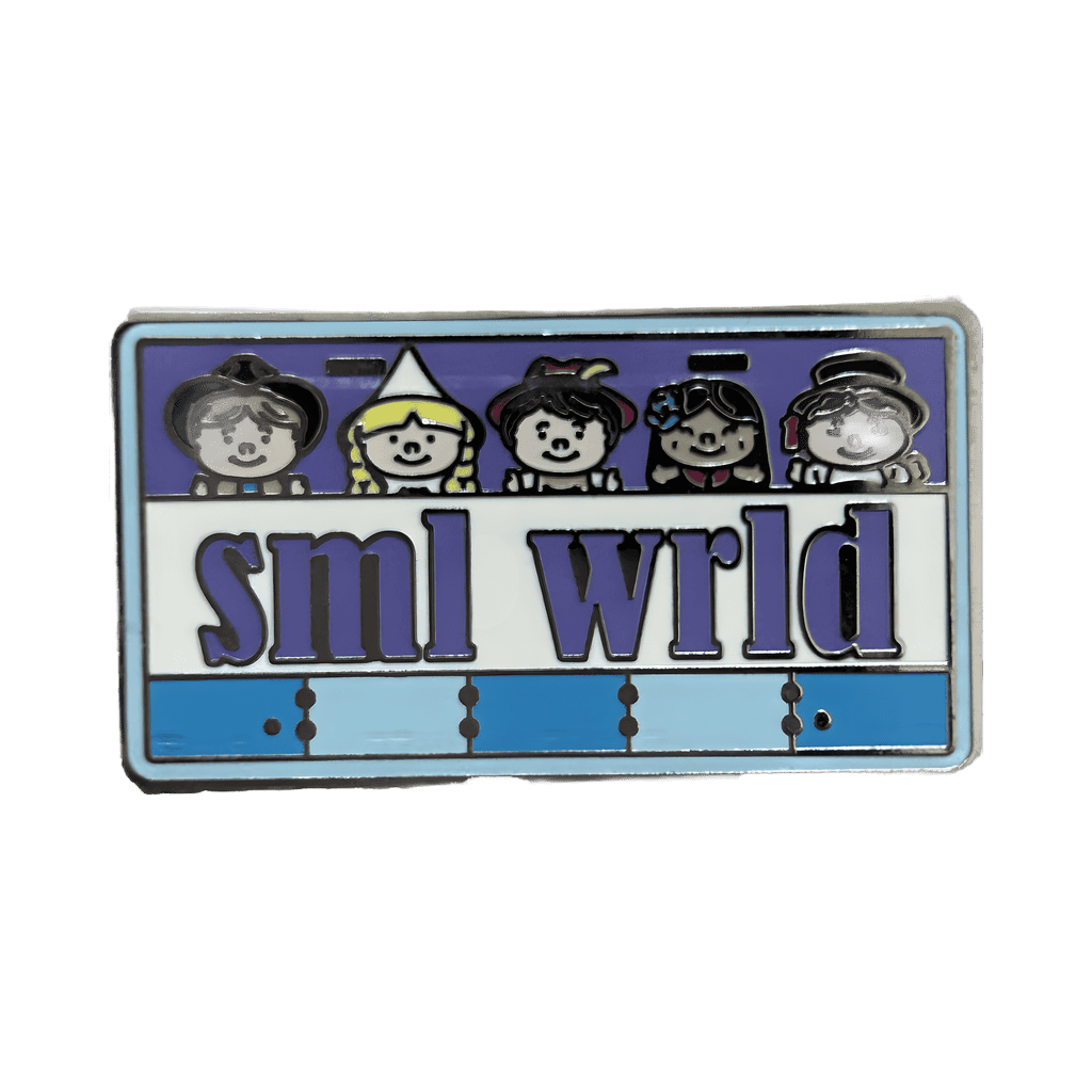 sml wrld - License Plate Disney pin