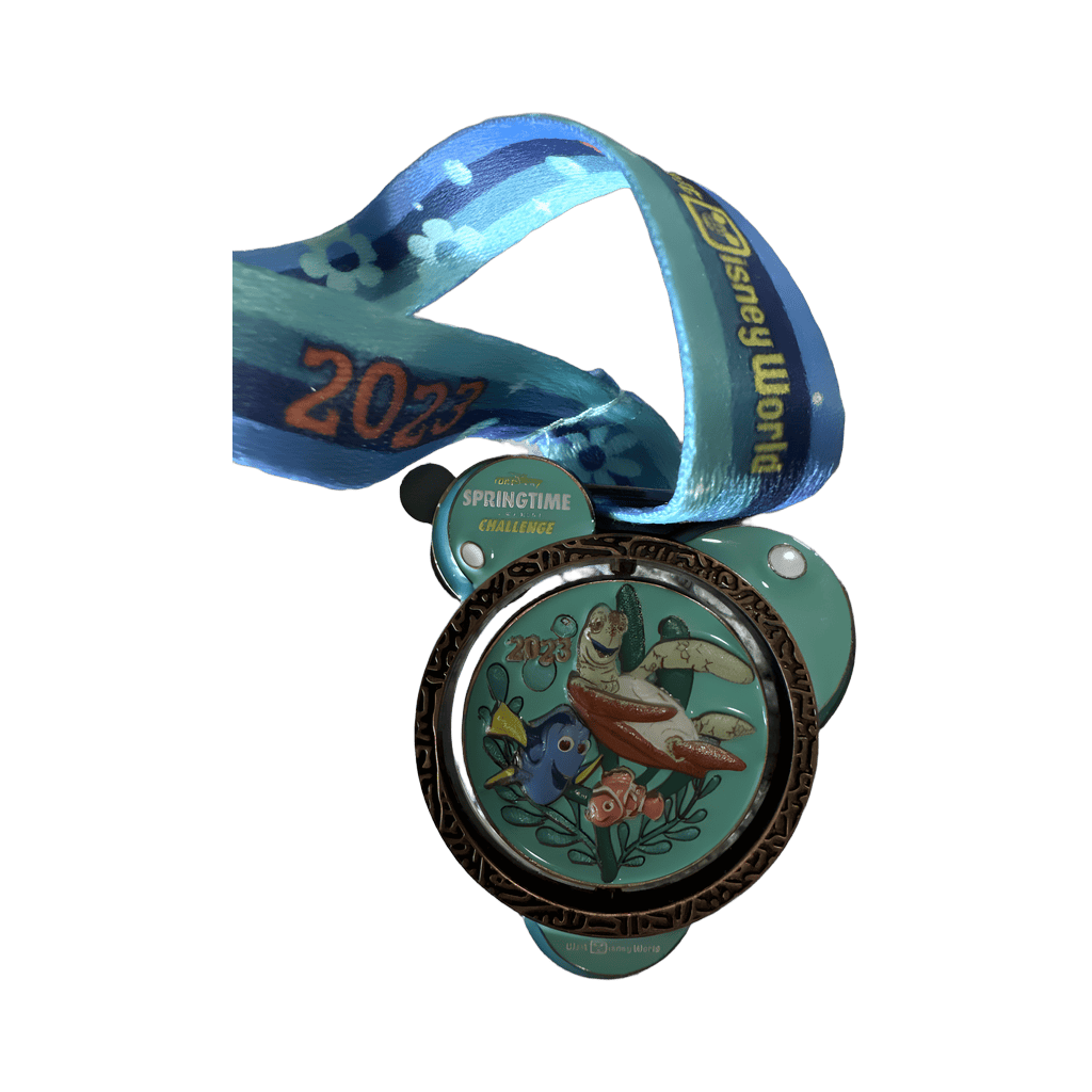 2023 Springtime Challenge Medal Spinner 19.3 Miles Disney pin