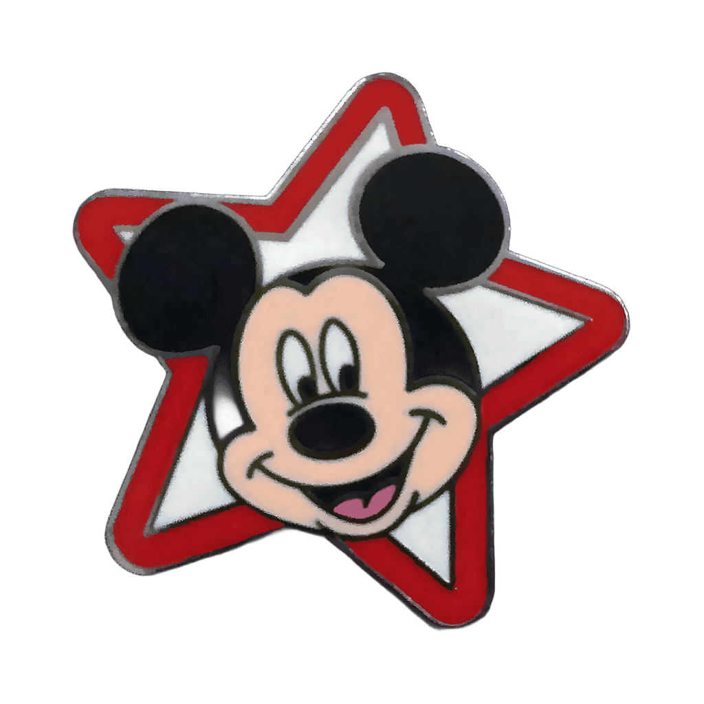 Star shaped Mickey Disney pin