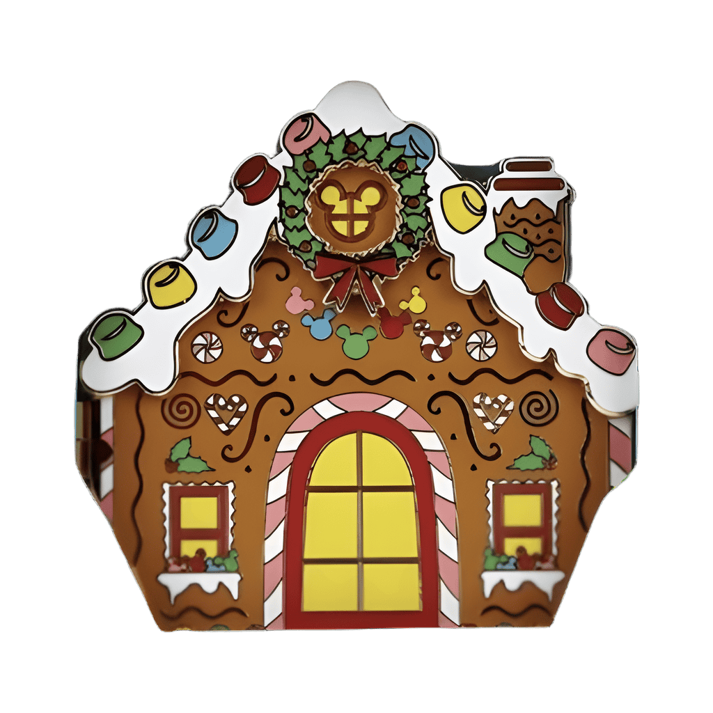 Gingerbread House Mickey and Minnie Mouse Disney pin