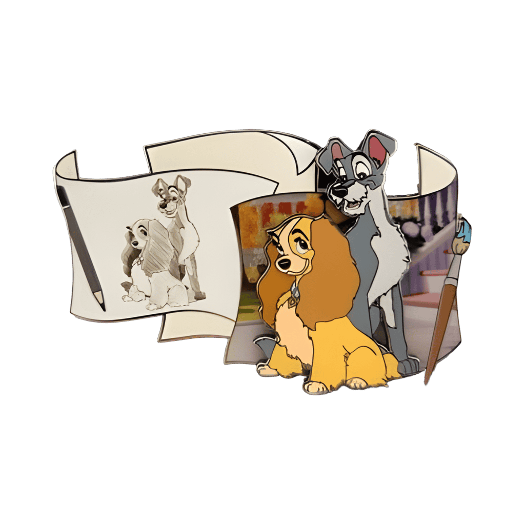 Lady and Tramp Disney pin